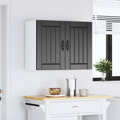 Pensile da Cucina Lucca Nero in Legno Multistrato