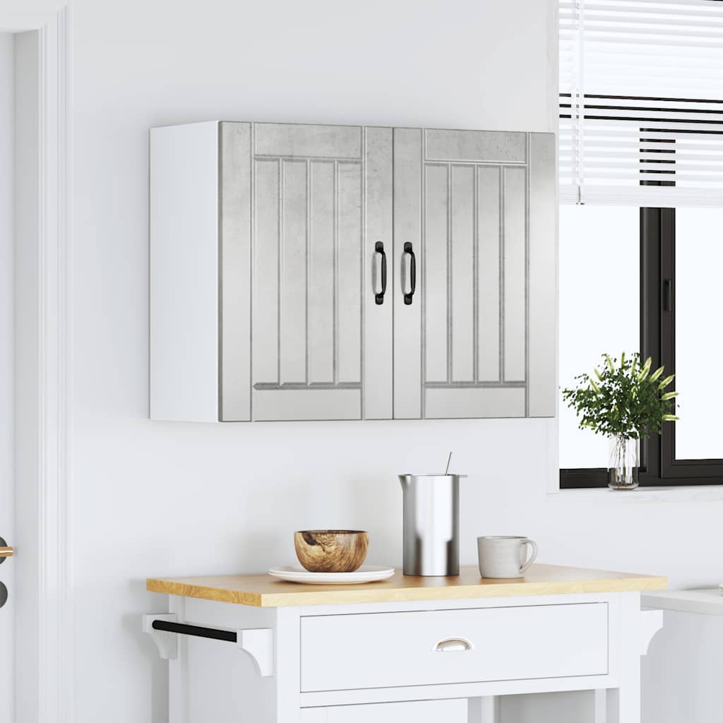 Pensile da Cucina Lucca Grigio Cemento in Legno Multistrato