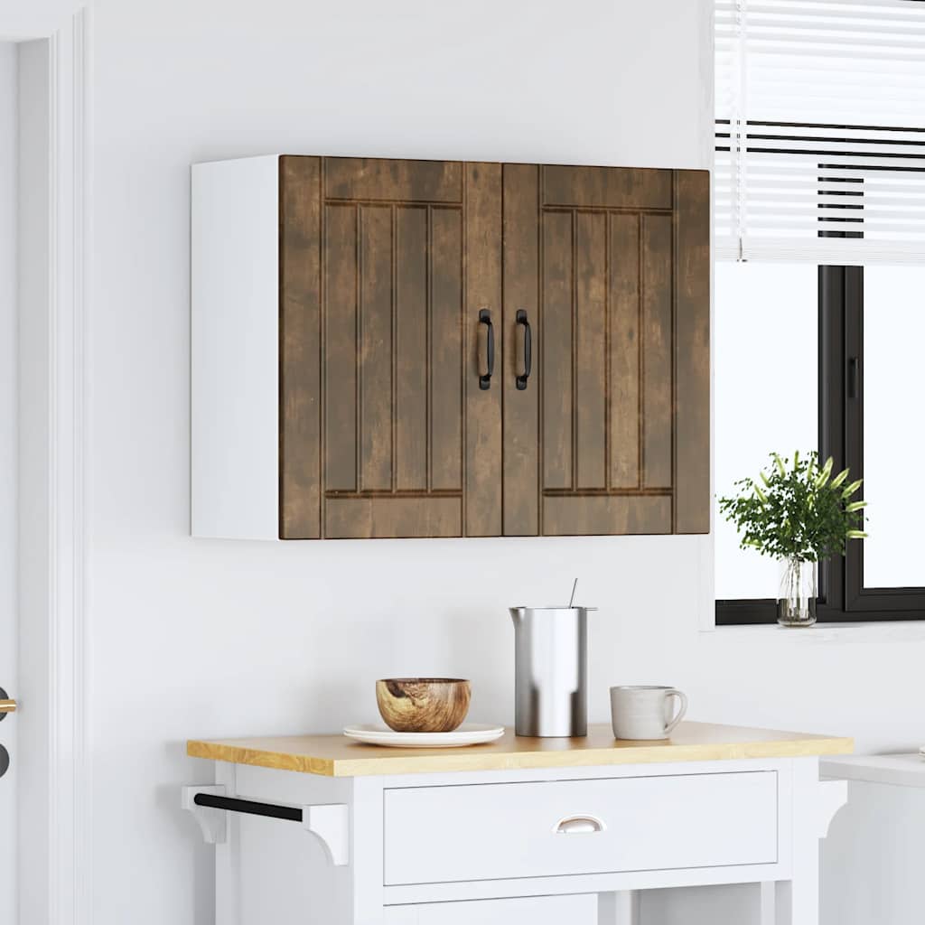 Pensile da Cucina Lucca Rovere Fumo in Legno Multistrato
