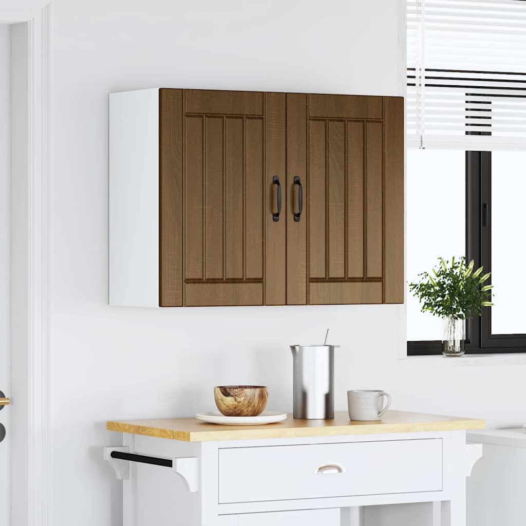 Pensile da Cucina Lucca Rovere Marrone in Legno Multistrato