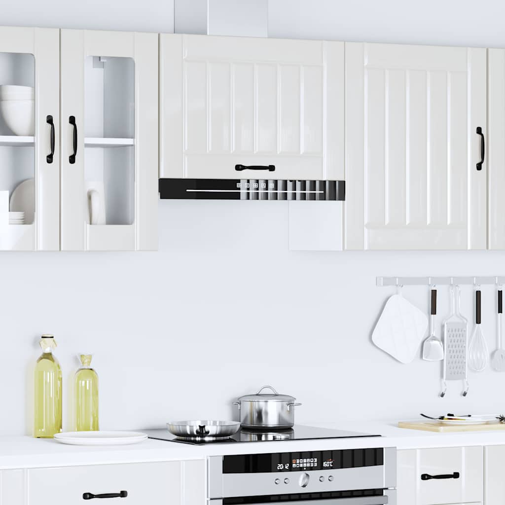 Pensile da Cucina Lucca Bianco Lucido in Legno Multistrato