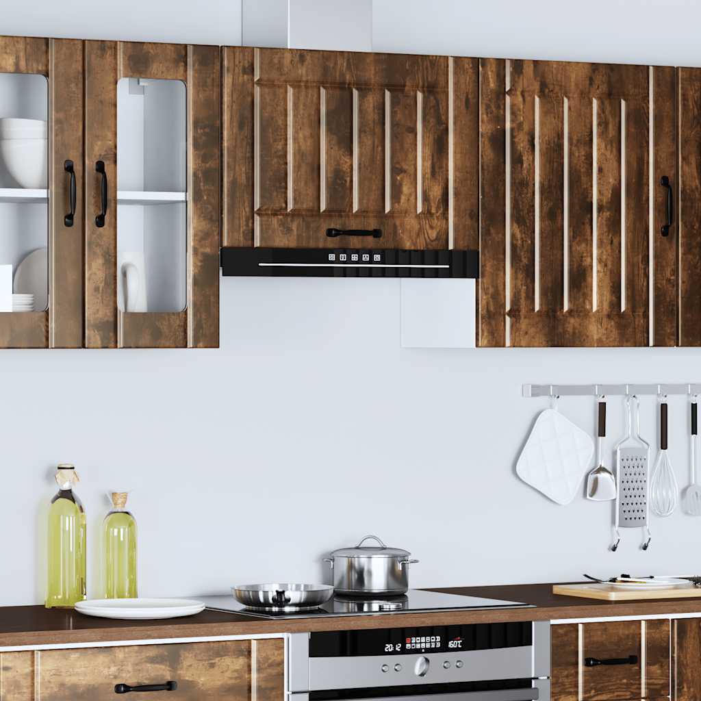 Pensile da Cucina Lucca Rovere Fumo in Legno Multistrato