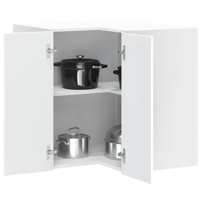 Pensile da Cucina ad Angolo Lucca Bianco in Legno Multistrato