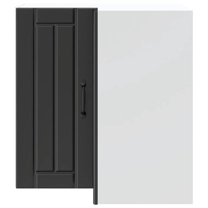 Pensile da Cucina ad Angolo Lucca Nero in Legno Multistrato