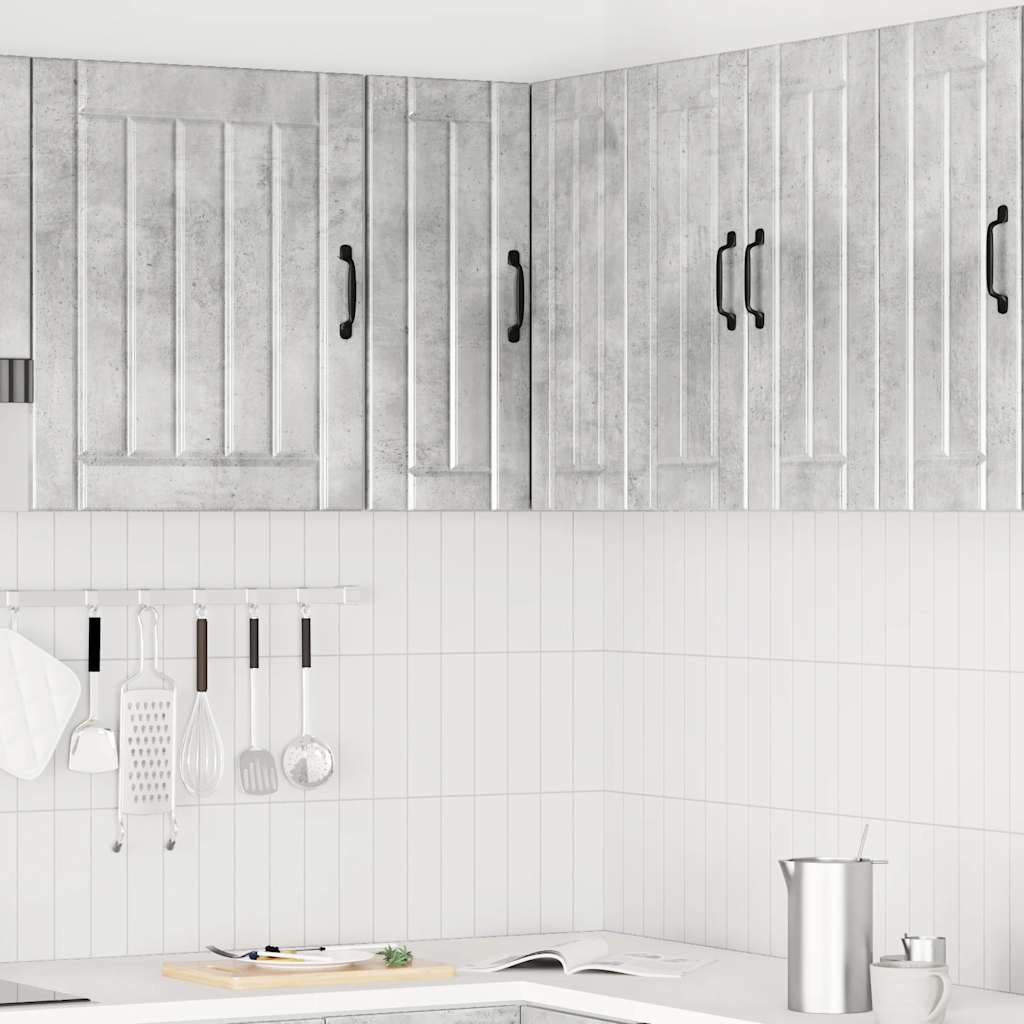 Pensile da Cucina ad Angolo Lucca Grigio Cemento in Truciolato