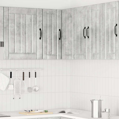 Pensile da Cucina ad Angolo Lucca Grigio Cemento in Truciolato