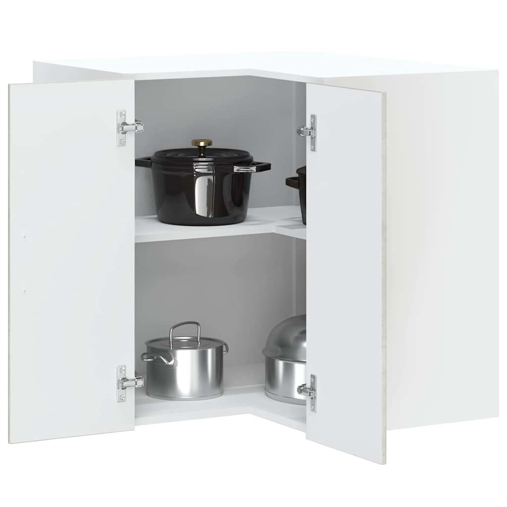 Pensile da Cucina ad Angolo Lucca Grigio Cemento in Truciolato