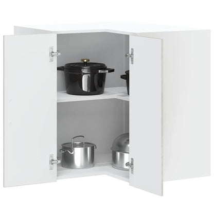 Pensile da Cucina ad Angolo Lucca Grigio Cemento in Truciolato