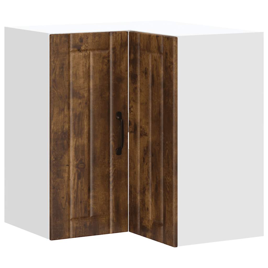 Pensile da Cucina ad Angolo Lucca Rovere Fumo Legno Multistrato