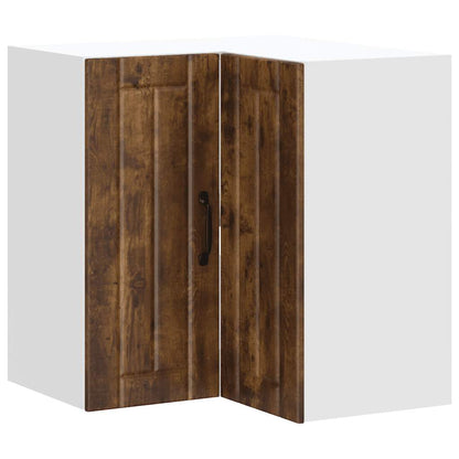 Pensile da Cucina ad Angolo Lucca Rovere Fumo Legno Multistrato