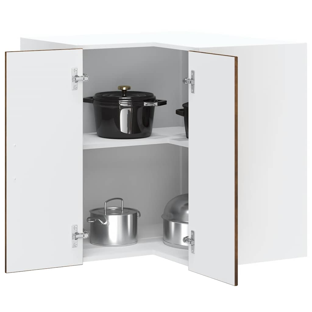 Pensile da Cucina ad Angolo Lucca Rovere Fumo Legno Multistrato