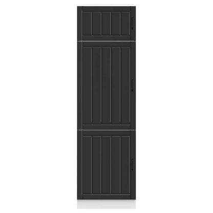 Armadio da Cucina Lucca Nero in Legno Multistrato