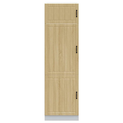 Armadio da Cucina Lucca Rovere Sonoma in Legno Multistrato