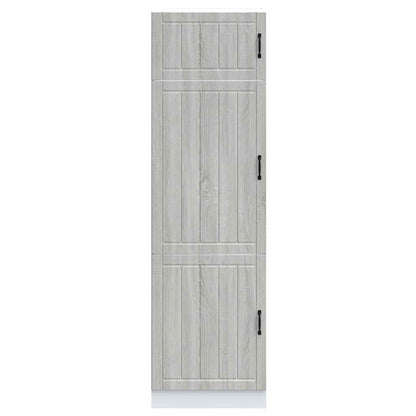 Armadio da Cucina Lucca Grigio Sonoma in Legno Multistrato