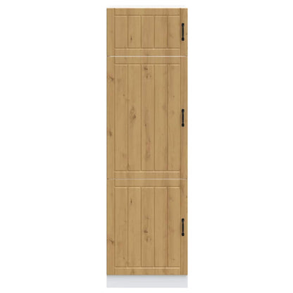 Armadio da Cucina Lucca Rovere Artigianale Legno Multistrato
