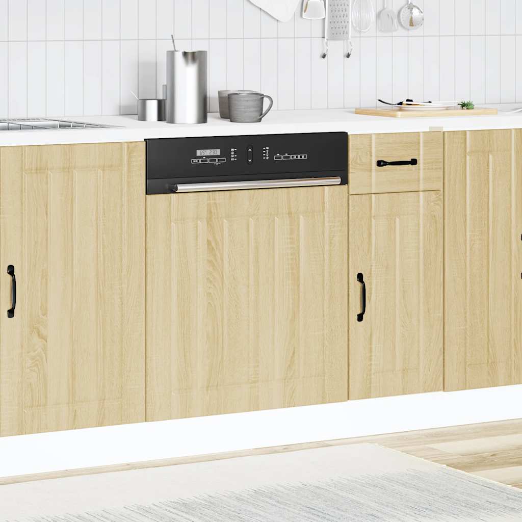 Pannello Lavastoviglie Lucca Rovere Sonoma in Legno Multistrato