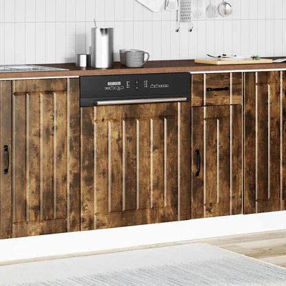 Pannello Lavastoviglie Lucca Rovere Fumo in Legno Multistrato