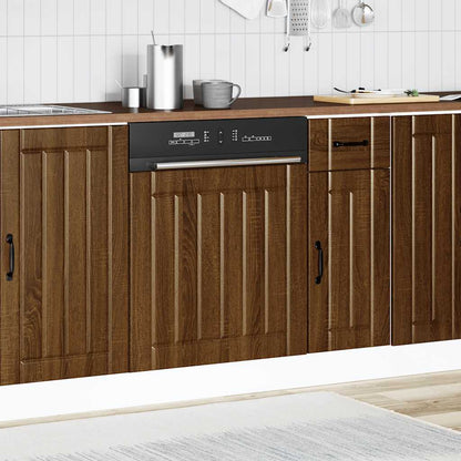Pannello Lavastoviglie Lucca Rovere Marrone Legno Multistrato