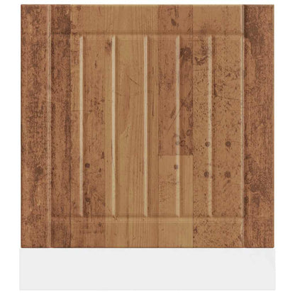 Pannello Lavastoviglie Lucca Legno Antico in Legno Multistrato