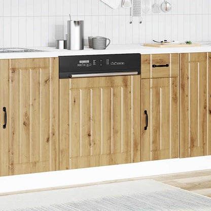 Pannello Lavastoviglie Rovere Artigianale Legno Multistrato
