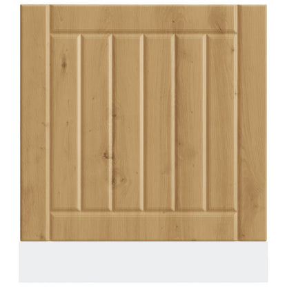 Pannello Lavastoviglie Rovere Artigianale Legno Multistrato