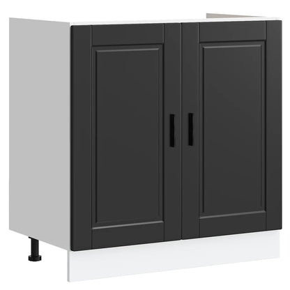 Mobile base lavello Porto Nero 80x46x81,5cm Legno Multistrato