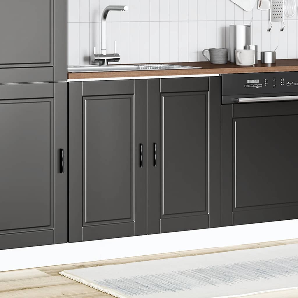 Mobile base lavello Porto Nero 80x46x81,5cm Legno Multistrato
