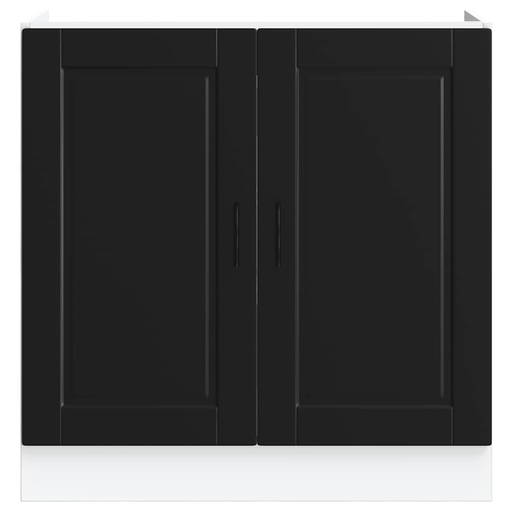 Mobile base lavello Porto Nero 80x46x81,5cm Legno Multistrato