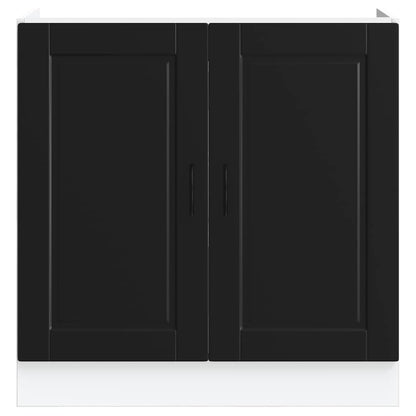 Mobile base lavello Porto Nero 80x46x81,5cm Legno Multistrato