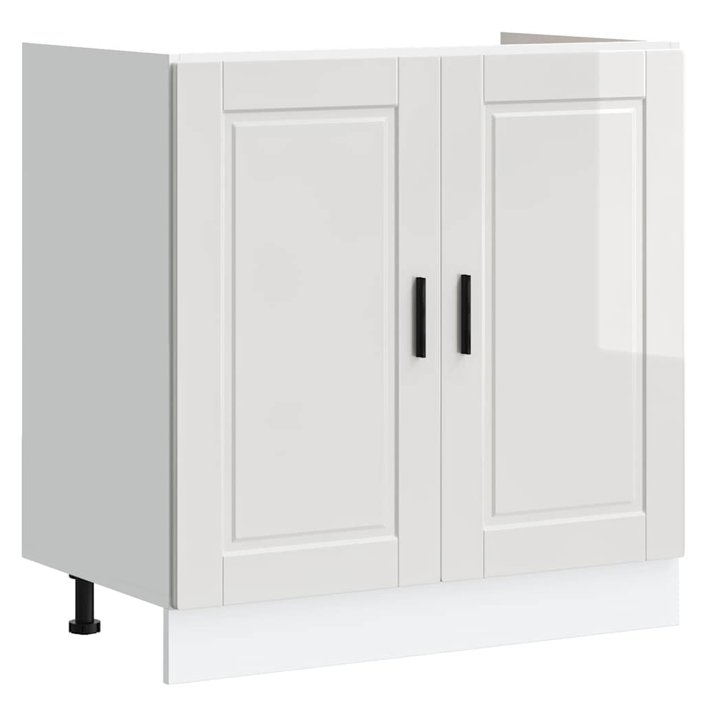 Mobile base lavello Porto Bianco Lucido 80x46x81,5cm Truciolato
