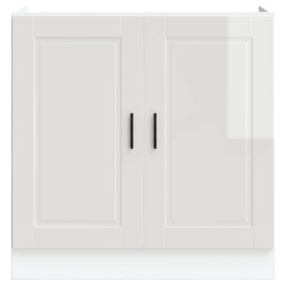 Mobile base lavello Porto Bianco Lucido 80x46x81,5cm Truciolato