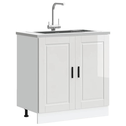 Mobile base lavello Porto Bianco Lucido 80x46x81,5cm Truciolato