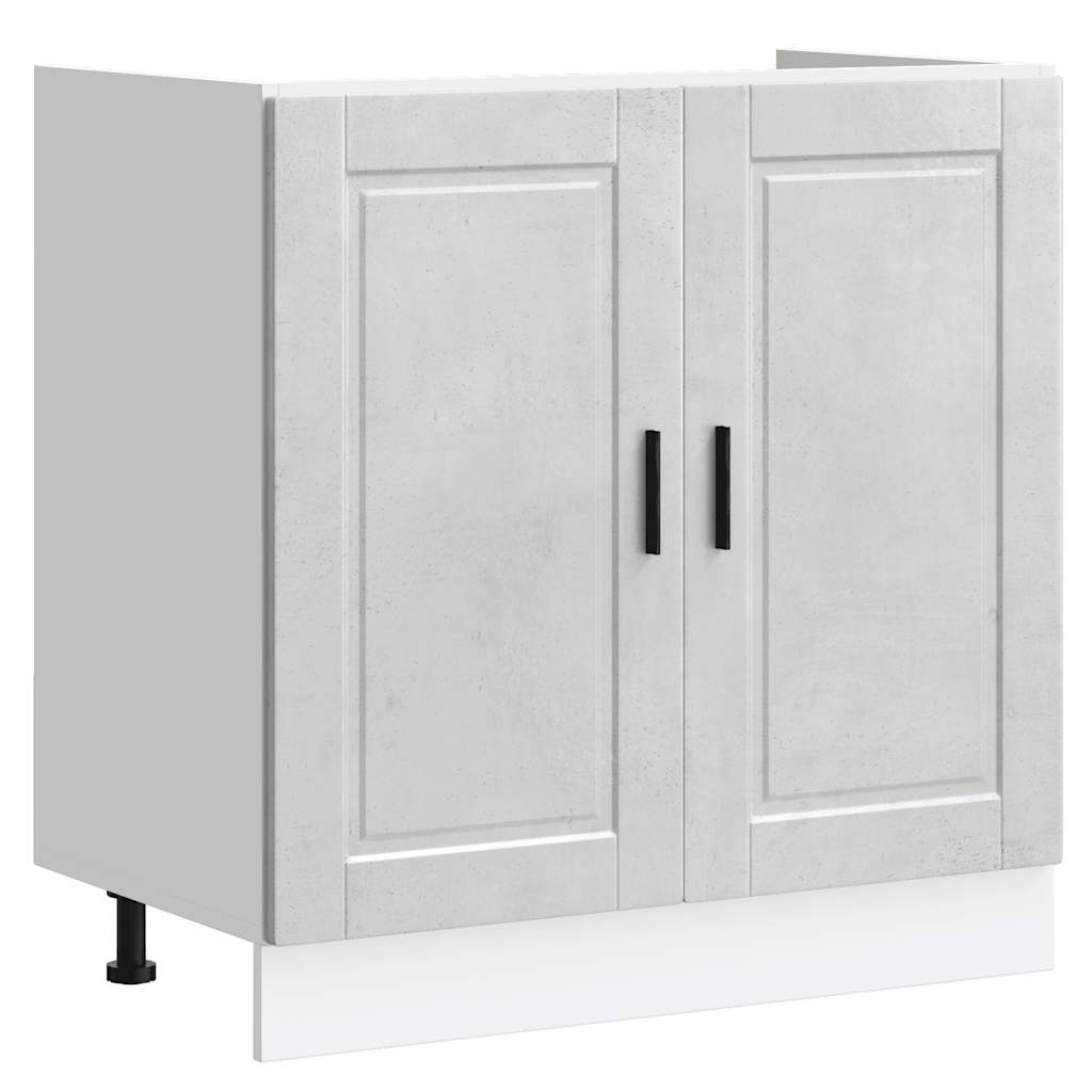 Mobile base lavello Porto Grigio Cemento 80x46x81,5 cm