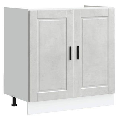Mobile base lavello Porto Grigio Cemento 80x46x81,5 cm