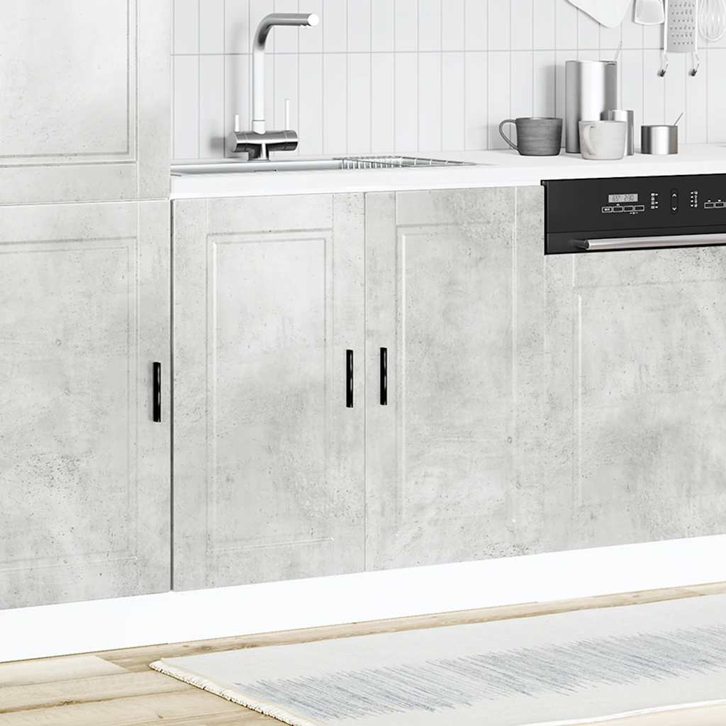 Mobile base lavello Porto Grigio Cemento 80x46x81,5 cm