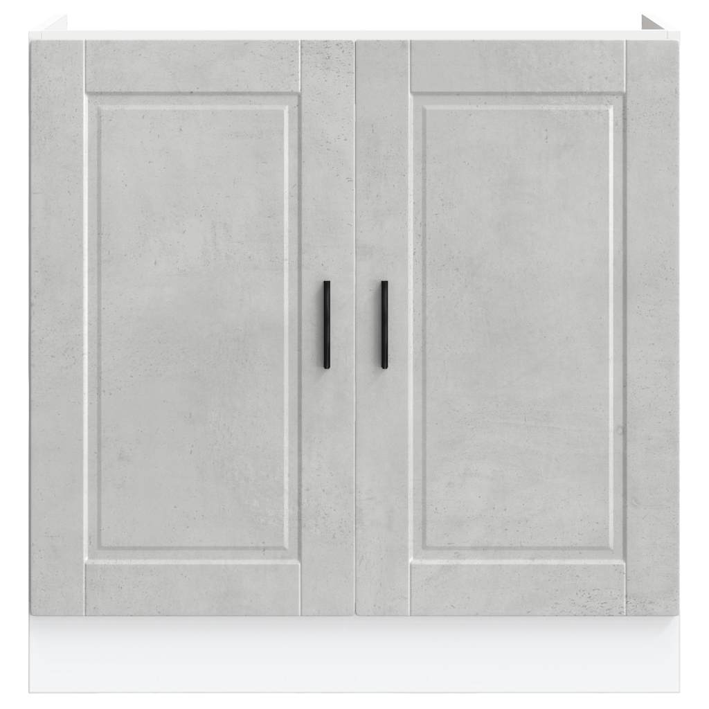 Mobile base lavello Porto Grigio Cemento 80x46x81,5 cm