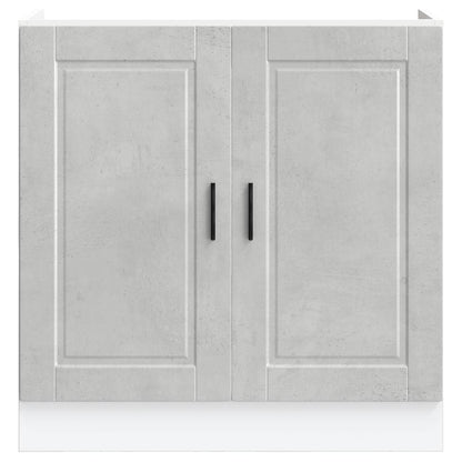 Mobile base lavello Porto Grigio Cemento 80x46x81,5 cm