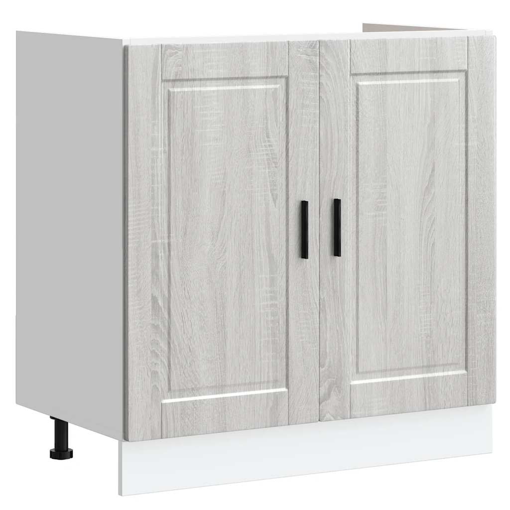 Mobile base lavello Porto Grigio Sonoma 80x46x81,5cm Truciolato