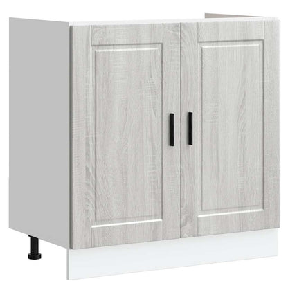 Mobile base lavello Porto Grigio Sonoma 80x46x81,5cm Truciolato