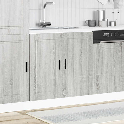 Mobile base lavello Porto Grigio Sonoma 80x46x81,5cm Truciolato