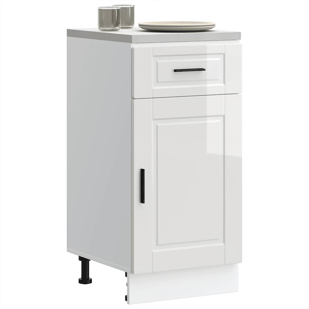 Base da Cucina Porto Bianco Lucido in Legno Multistrato