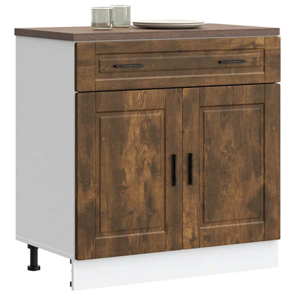 Base da Cucina Porto Rovere Fumo in Legno Multistrato