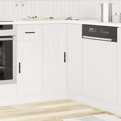 Base ad Angolo Cucina Porto Bianco in Legno Multistrato