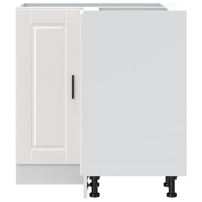 Base ad Angolo Cucina Porto Bianco Lucido in Legno Multistrato
