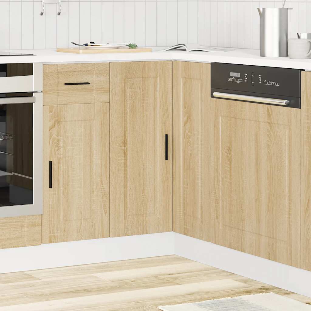 Base ad Angolo Cucina Porto Rovere Sonoma in Legno Multistrato