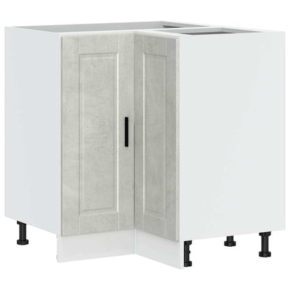 Base ad Angolo Cucina Porto Grigio Cemento in Legno Multistrato