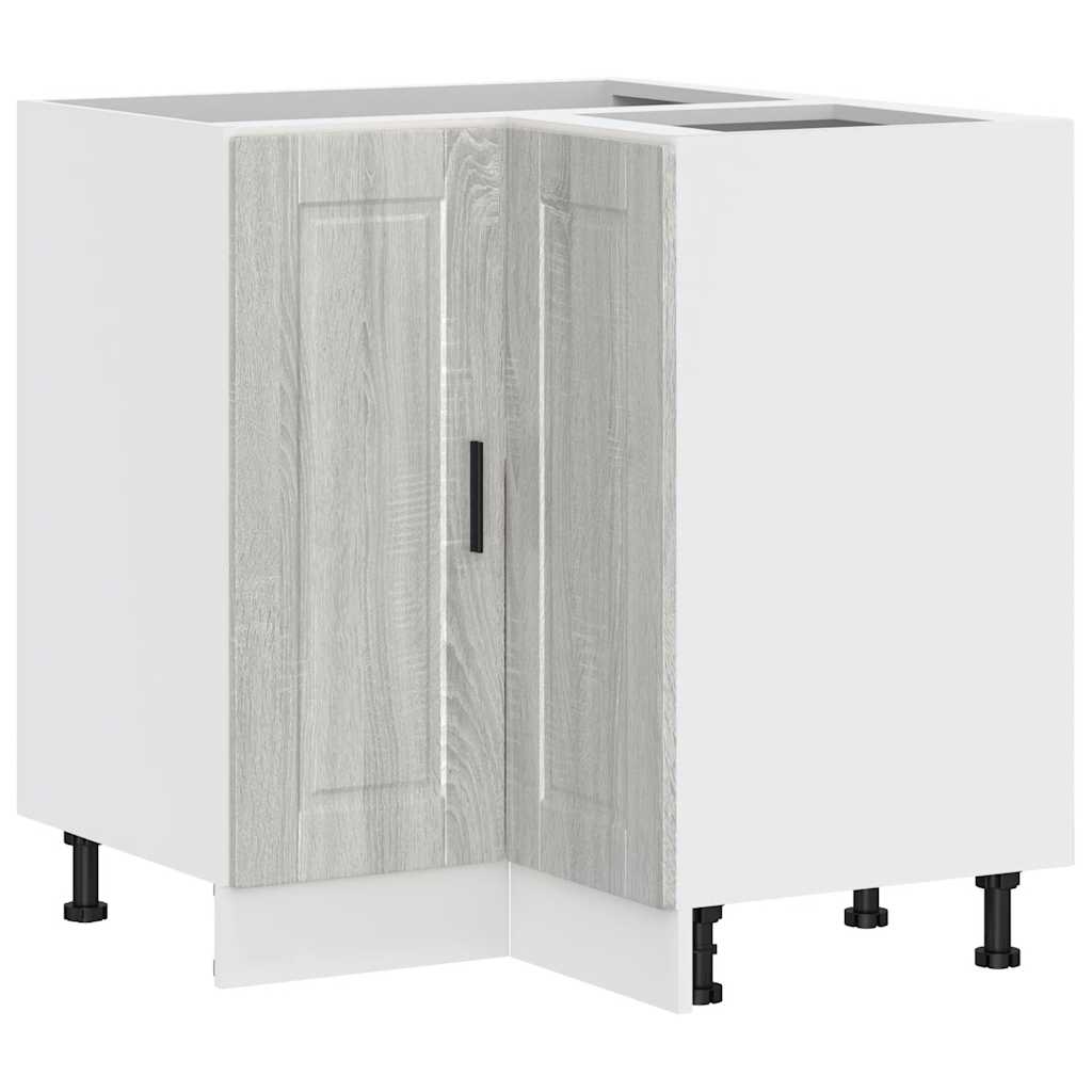 Base ad Angolo Cucina Porto Grigio Sonoma in Legno Multistrato