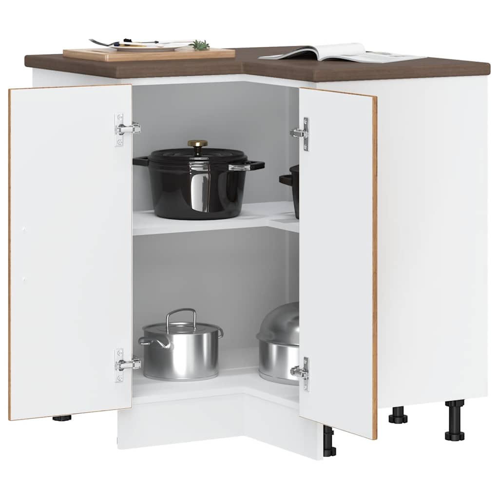 Base ad Angolo Cucina Porto Legno Antico in Legno Multistrato