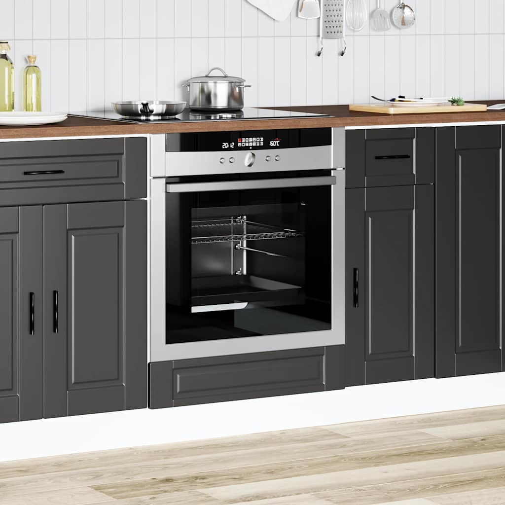 Armadio per Forno Porto Nero in Legno Multistrato