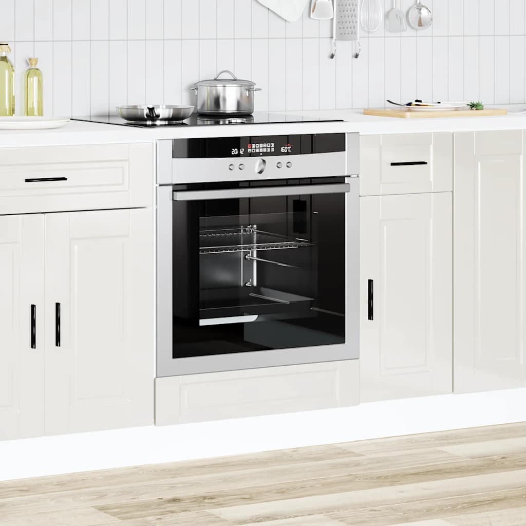 Armadio per Forno Porto Bianco Lucido in Legno Multistrato
